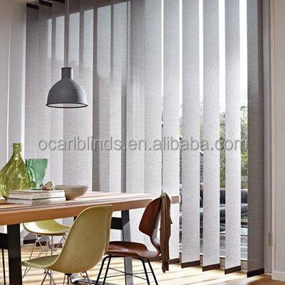 China Fabric Anti-Static Folding Vertical Window Blinds for sale