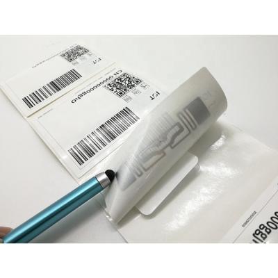 China Customized Programmable Waterproof/Waterproof RFID Inlay UHF Sticker Label Tag for sale