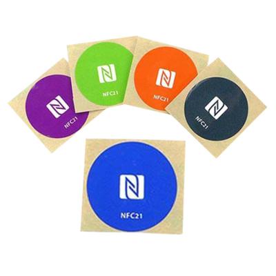 China Waterproof/waterproof in mainstream social media diameter waterproof rfid NFC tag label sticker for sale