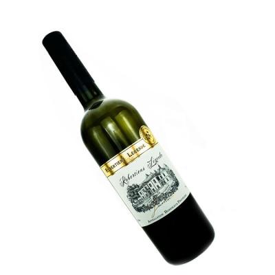 China Waterproof Custom Printing Gold Foil Stickers Red Wine Label Hot Stamping Stickers for sale