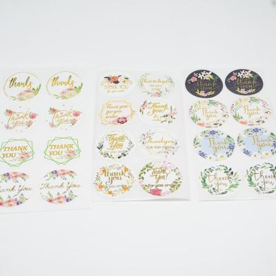 China Waterproof New Products Customized Transparent Roll Label Gold Sticker Logo For Your Product for sale