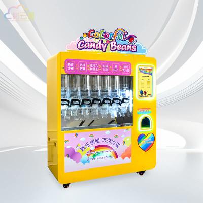 China Caiyunjuan Gravity Fed Candy Bean Vending Machine Floor Standing Customized Kleur Te koop