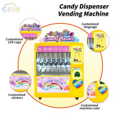 China Coin Mechanism Automated Candy Dispensing Vending Machine 200KG for sale