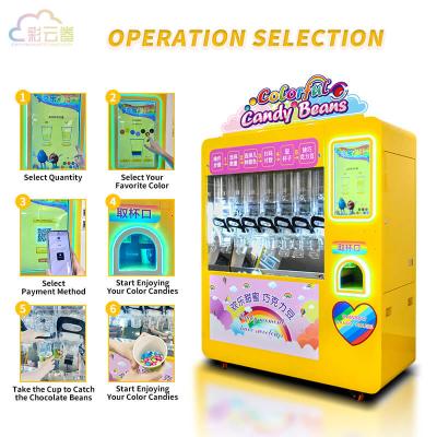 China 200KG Candy Dispenser Vending Machine Easy Refilling For Quick Snack Dispensing for sale