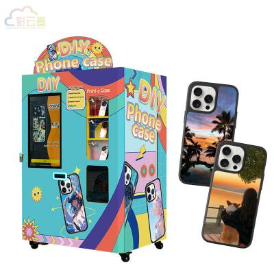 China Credit Card Payment Phone Case Printing Vending Machine with 1.5Pi Minimum Ink Droplet and High Resolution Printing for sale