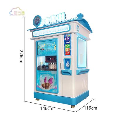 China Self Serve Ice Cream Vending Machine Customized Vending Ice Cream Automatic Machine for sale