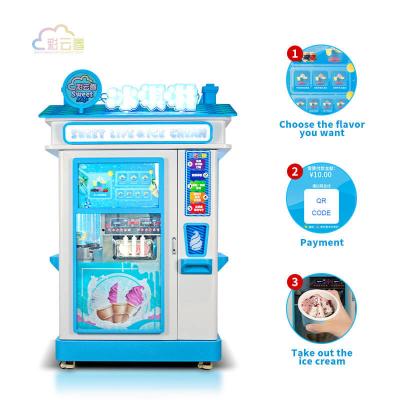 China Credit Card / Note / Coin Operated Ice Cream Machine OEM ODM for sale