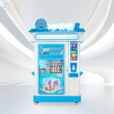 China Fully Automatic Vending Machine Ice Cream 3000W With R404a Compressor for sale