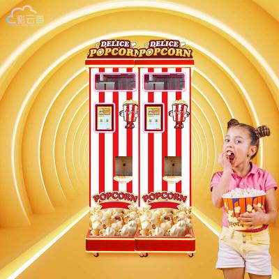 China Red Auto Popcorn Machine 60 Servings Capacity For Train Stations for sale