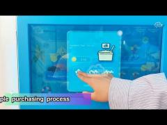 automatic vending ice cream machine custom color for office / metro