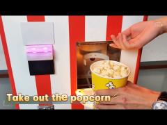 lcd screen popcorn vending machine automatic for snack dispensing