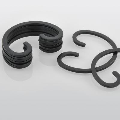 China General industry high tensile black snap rings for shaft, bearing, motorcycle engine, universal joint. for sale