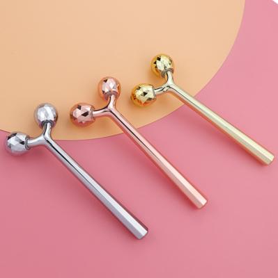 China Eye Care Custom Logo Factory Metal Eye Cream Massage Sticks Wrinkle Remove Eye Massager Tool for sale