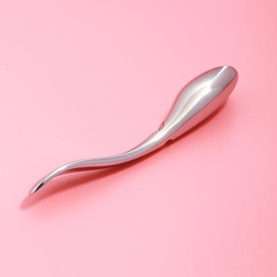 China Eye Care Wholesales High Quality Zinc Alloy Serum Eye Massage Beauty Tools Stick Eye Cream Applicator Spatula for sale