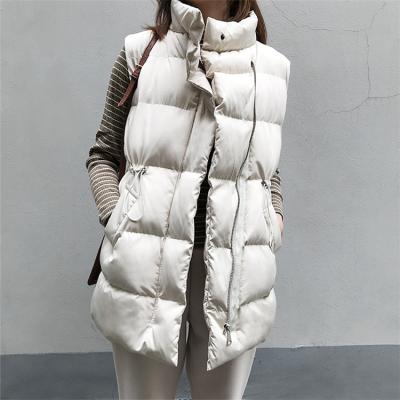 China 2022 Wholesale Viable Sleeveless Jacket Warm Lightweight Hooded Bubble For Winter Warm Duck Women's Vests And Down Vest Stripper Vests for sale