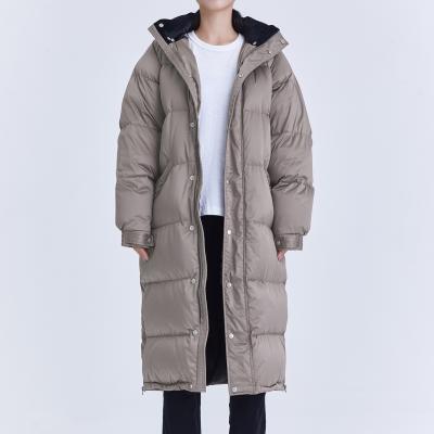 China Viable Viable New Style Plus Size Women's Hooded Parka 2022 Winter Women's Down Jackets Winter Bubble Down Padded Long Coats for sale