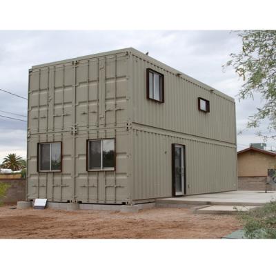 China Chinese Container House  Prefab Flat Pack Container House Flat Pack Container House With Wheels for sale