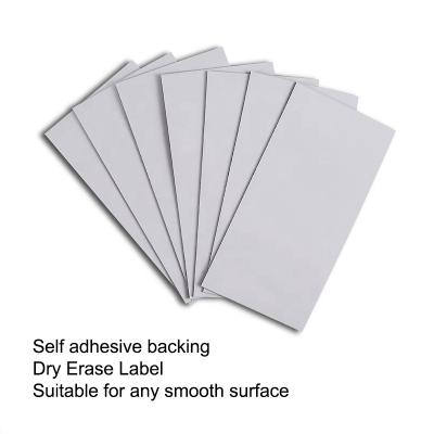 China Customized Removable Rewritable Reusable Dry Erase Label Waterproof With Custom The Color Size Shape for sale