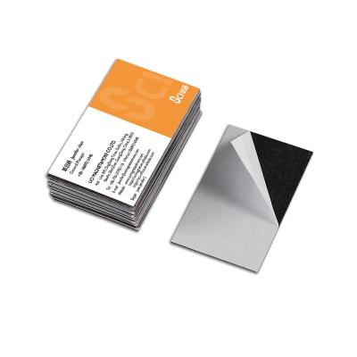 China Magnetic flexible magnet covers business card magnet skin and sticks magnetic paper with strong self-adhesive for sale