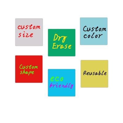 China High Quality Reusable Removable Reusable Circle Dry Erase Sticky Notes Dry Erase Whiteboard Sticker for sale