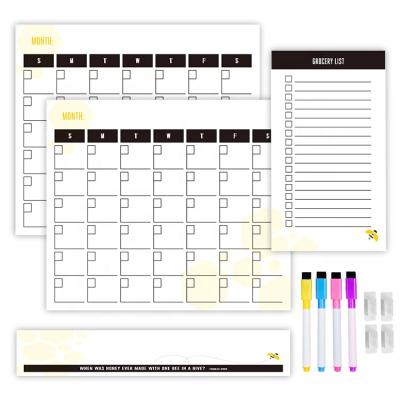 China Magnetic Weekly Removable Dry Erase Planner Calendar Planner Sticky Planner Stickers for Office for sale