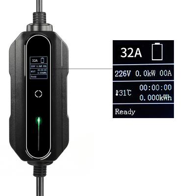 China Convinent Electric Car Home Use Portable Or Wallbox 16A 32Amp EV Charger for sale