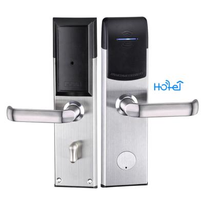 China Electronic-lock-for-hotels rifd italian door lock door lock key panel/handle/stainless steel card handle for sale