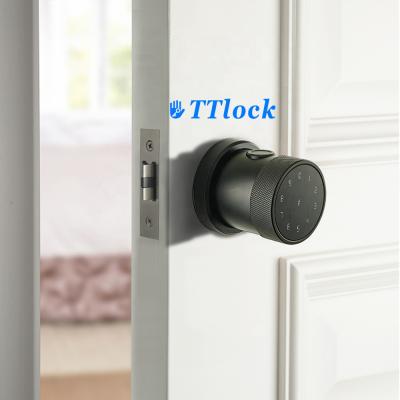 China Instead Of Old TTLock Lock Knob Outdoor Fingerprint Smart Door Lock Zinc Alloy App Control for sale