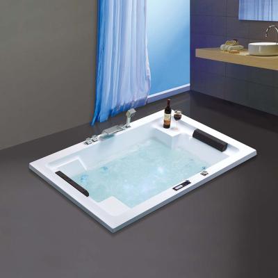 China Free Selling Cheap Hot Quality BALISI White Square Massage Bathtub for sale