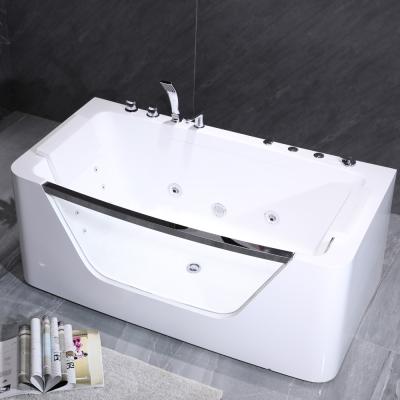 China From BALISI factory wholesale acrylic white square free massage bathtub directly for sale