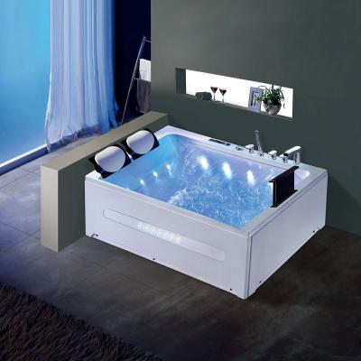 China High Quality BALISI Freestanding Massage Hot-selling Durable White Square Bathtub for sale