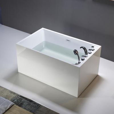 China BALISI Factory Directly Wholesale White Color Household Indoor Square Bathtub Adult Used Bathtub for sale