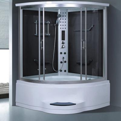 China BALISI Modern Luxury Corner 135cm With Staircase Dubai Style Shower Enclosure Wet Steam Bath 2 Person Portable Steam Bath for sale