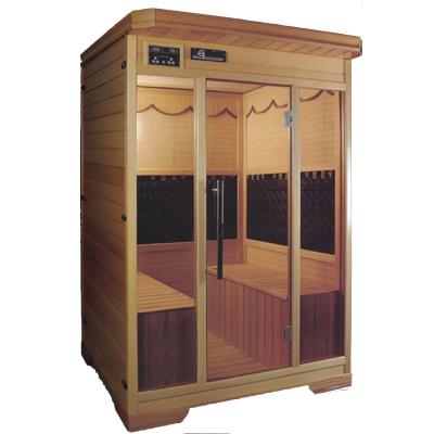 China Computer control panel BALISI sauna room home made china cedar 1.5M khan red far infrared sauna room 6 for sale