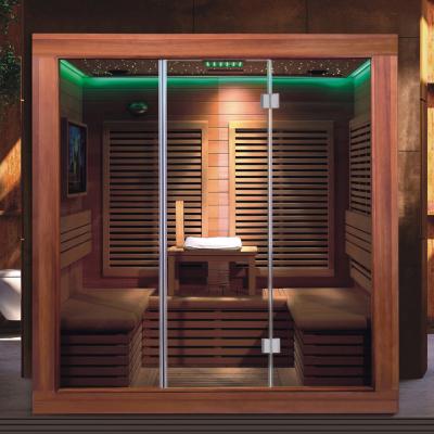 China Computer control panel BALISI made in wood sauna room 2 person design new design china infrared commercial sauna room for sale