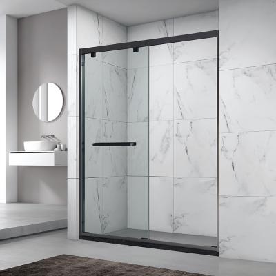 China Modern BALISI Enclosed Shower Animal Black Frame Sliding Bathroom Customization Shower Room for sale