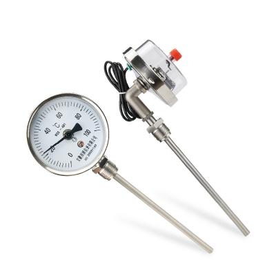 China Water Pump Accessories Industrial Mini Bimetallic Thermometer Manometer with ODM Customization for sale