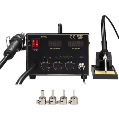 China PCBA Repair SMD BGA Rework Wholesale 2 in 1 Soldering Hot Station LED Station 750w Digital Air Gun Rework Station Repair Soldering Iron Soldering Tools for sale