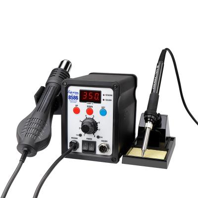 China PCBA Repair SMD BGA Rework CSD8586B 2 in 1 Hot Air Gun and Soldering Iron Double-digital Display SMD Rework Station for sale