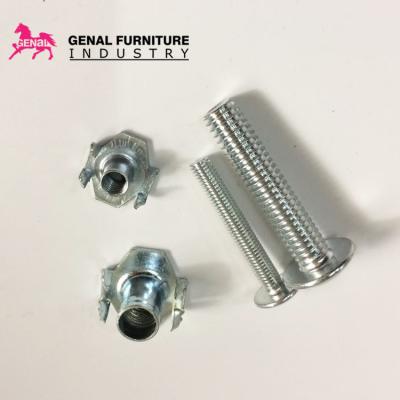 China Sofa fittings used plastic cover metal accessory screw fastener for sale