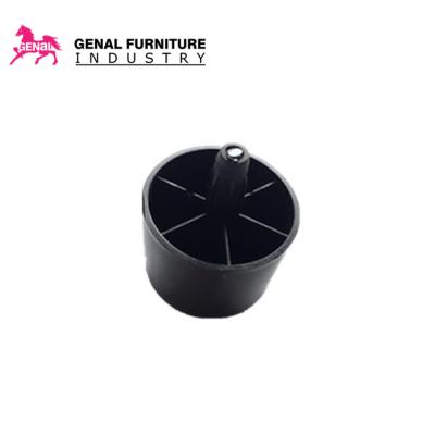 China STS-7009 Furniture Fittings Hardware Black Round Plastic Durable for sale