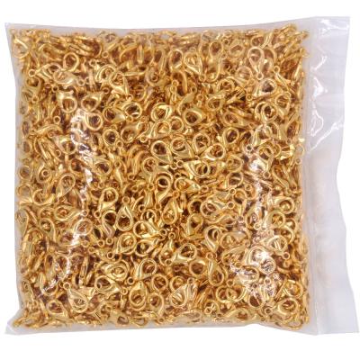 China Fashionable Jewelry Findings 1000Pcs China Factory Supply Wholesale Alloy Gold Metal Jewelry Black Lobster Claw Clasps Jewelry Findings And Hooks Jewelry Components for sale