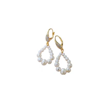 China Wholesale Custom Pearl Water Droplets Earrings From High Quality Manufacturer for sale