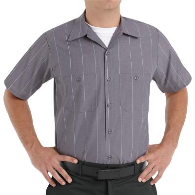 China 2 Piece Striped Collar Shirt Men Anti-pilling Performance Technology for sale