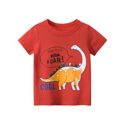 China Breathable Boys Dinosaur Tee Clothes Boys T-shirt Graphics Children's Cartoon Cotton Clothing T-shirt Boy Clothes for sale