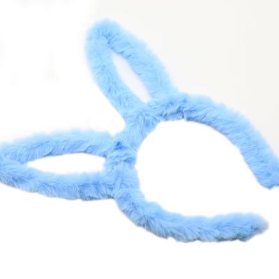 China Cute Cat Ears Headband Kids Hairband New Rabbit Hair Accessories Furry Hairband Hairband Kids Hairband for sale