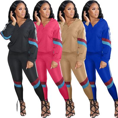 China QUICK DRY Custom Made Loge Fall Sets Jogging Two Piece Set Womens Long Sleeve Tracksuit Set 2021 Slim Fit Sweatshirt for sale