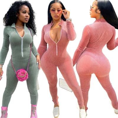 China Anti-pilling new type viable top sale polyester fiber rompers women jumpsuit plus size jumpsuits women for sale