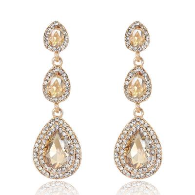 China 2023 TRENDY Zirconia Tassel Jewelry Fashion Earring Designs 18k Gold Diamond Earrings Jhumka Earrings New for sale