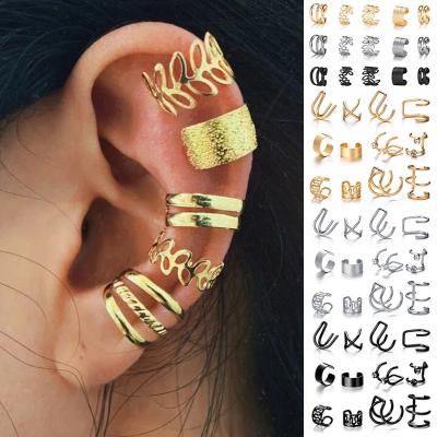 China Classic&classic 12pc for earring Hot-selling clip set simple c-shaped letter no pierced earring jewelry gifts women for sale